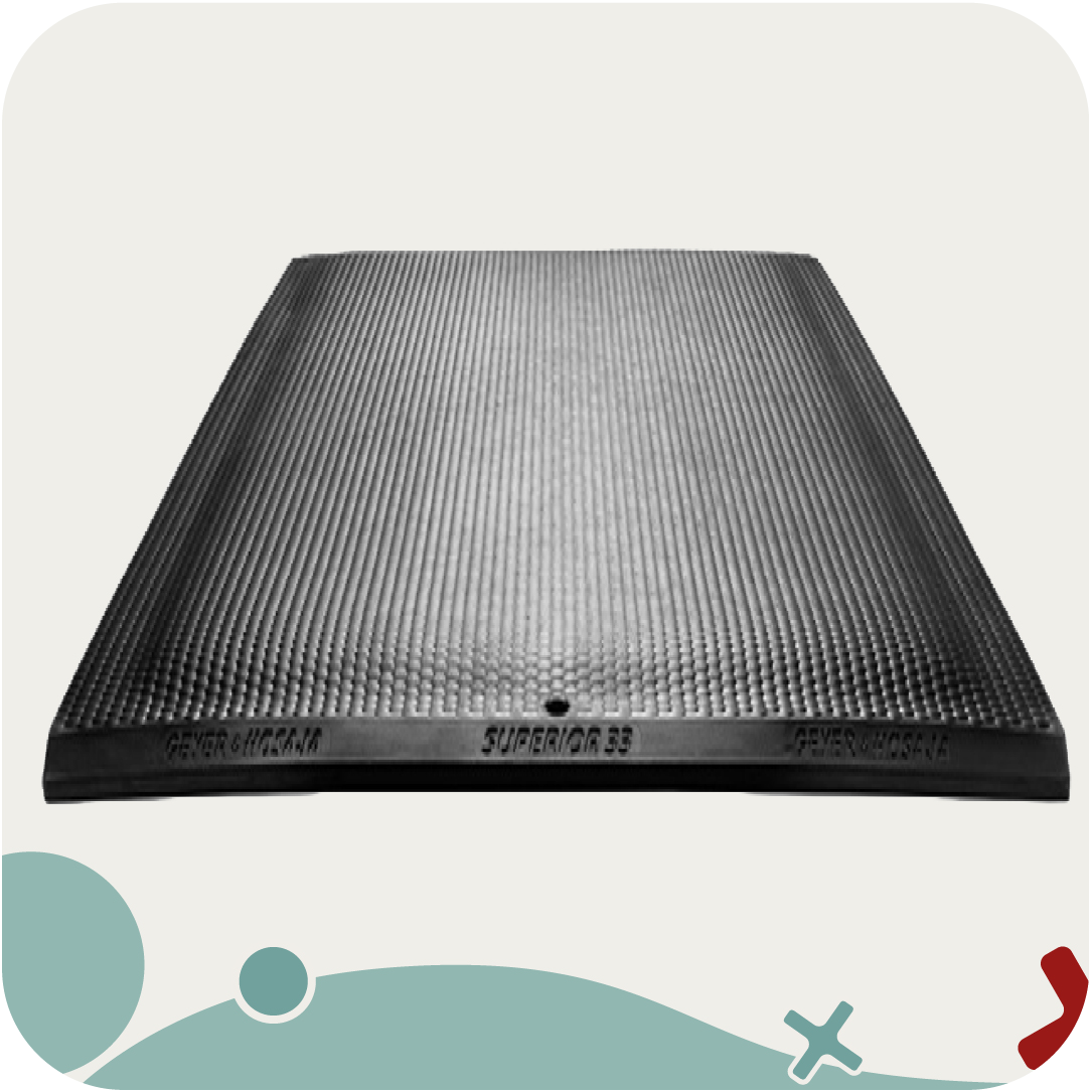 Visuel du matelas de box pour chevaux, surface confortable et antidérapante